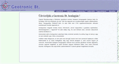 Desktop Screenshot of geotronic.hu
