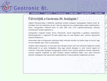 Tablet Screenshot of geotronic.hu